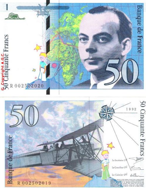 50 Francs SAINT-EXUPERY Type 1992 derniers Francs.jpg